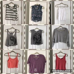 $2 Urban Outfitters, AA, Pacsun Tops